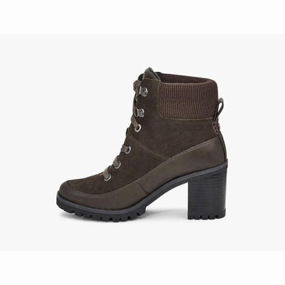 Botas UGG Redwood Mulher Pretas Verde Oliva | PT-FABUE